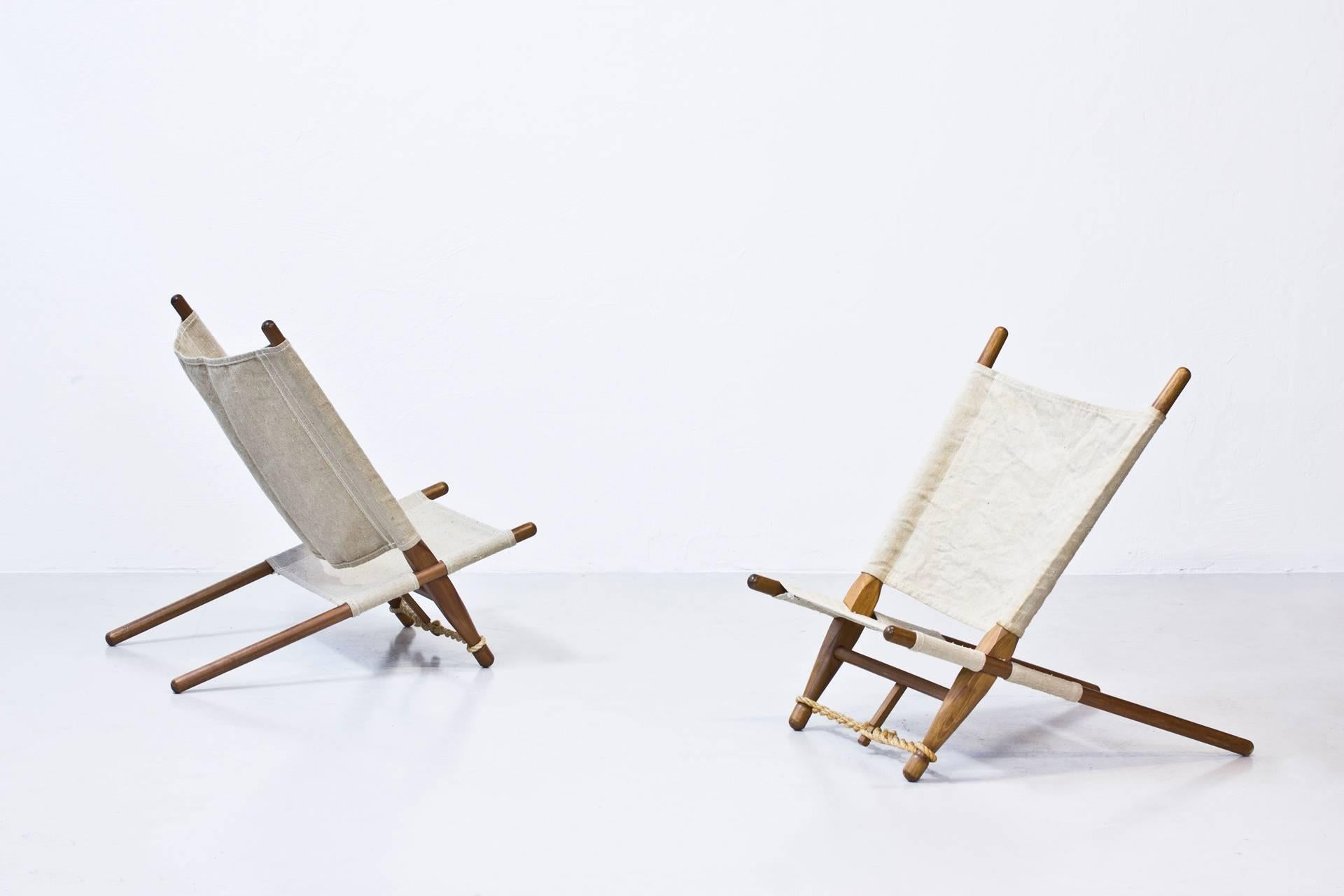 Scandinavian Modern Danish Lounge Chairs by Ole Gjerløv-Knudsen