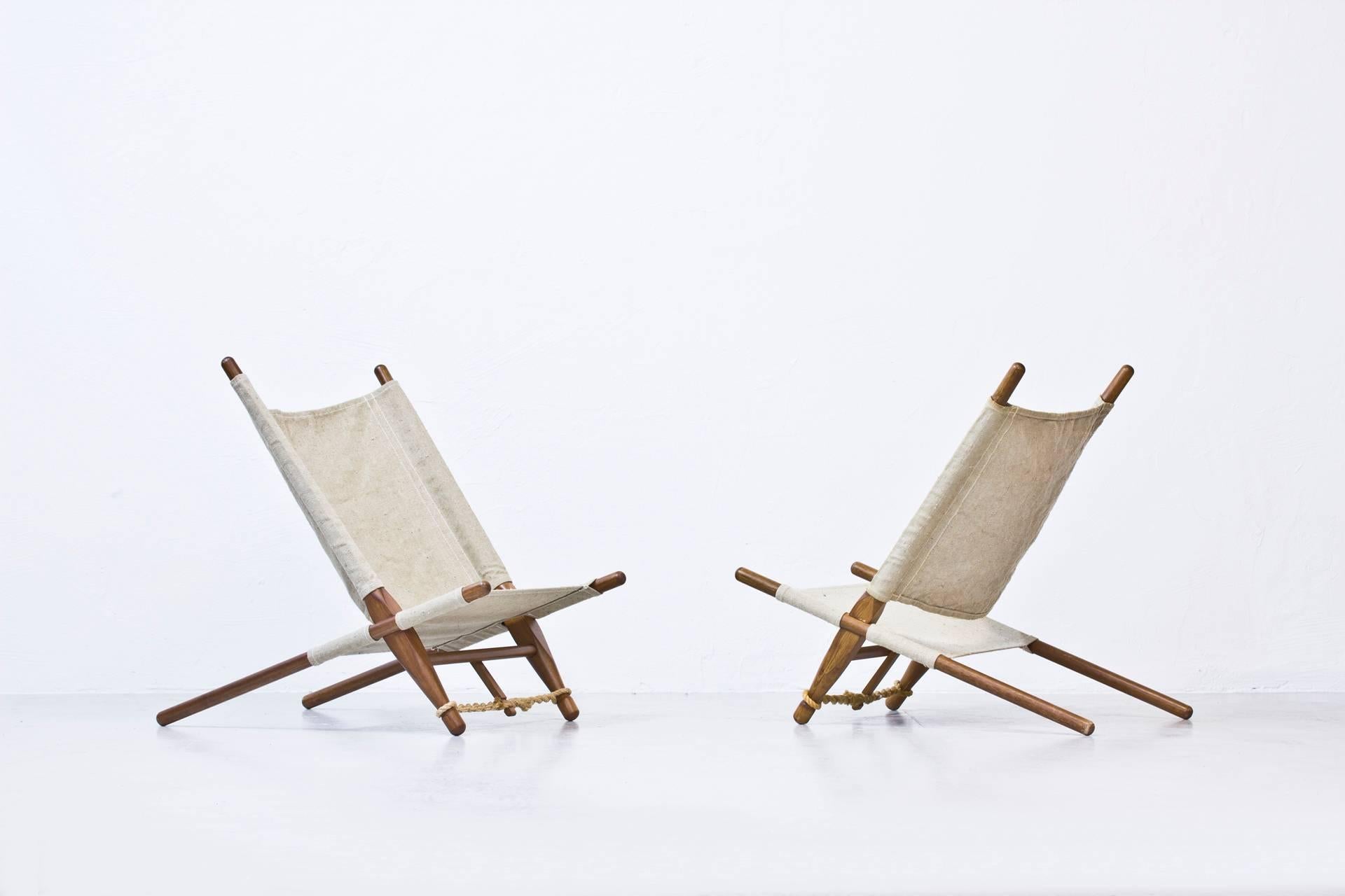 Mid-20th Century Danish Lounge Chairs by Ole Gjerløv-Knudsen