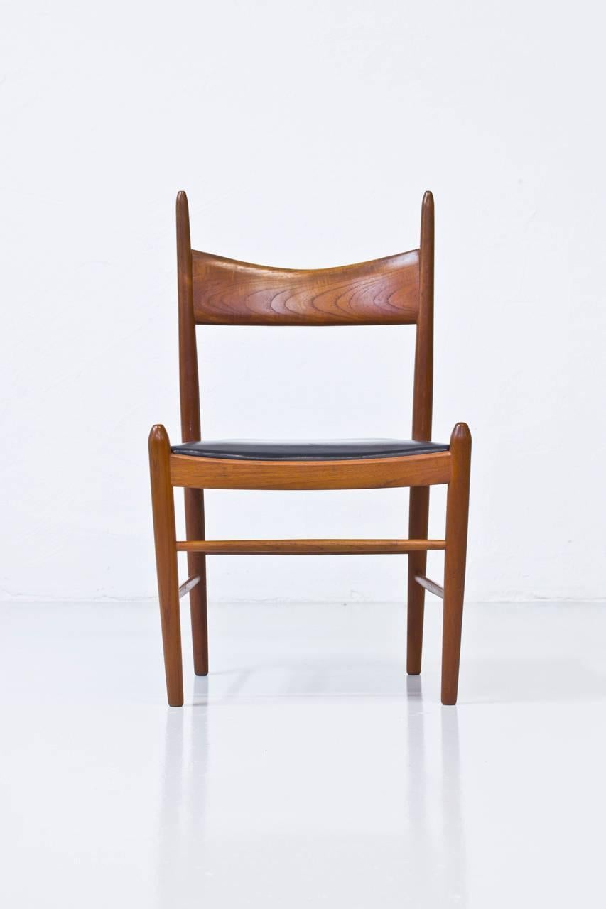 Set of Ten 1950s Teak Dining Chairs by Illum Wikkelsø 1