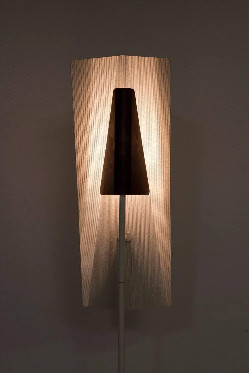Copper Rare Floor Lamp Attributed to Borge Lindau