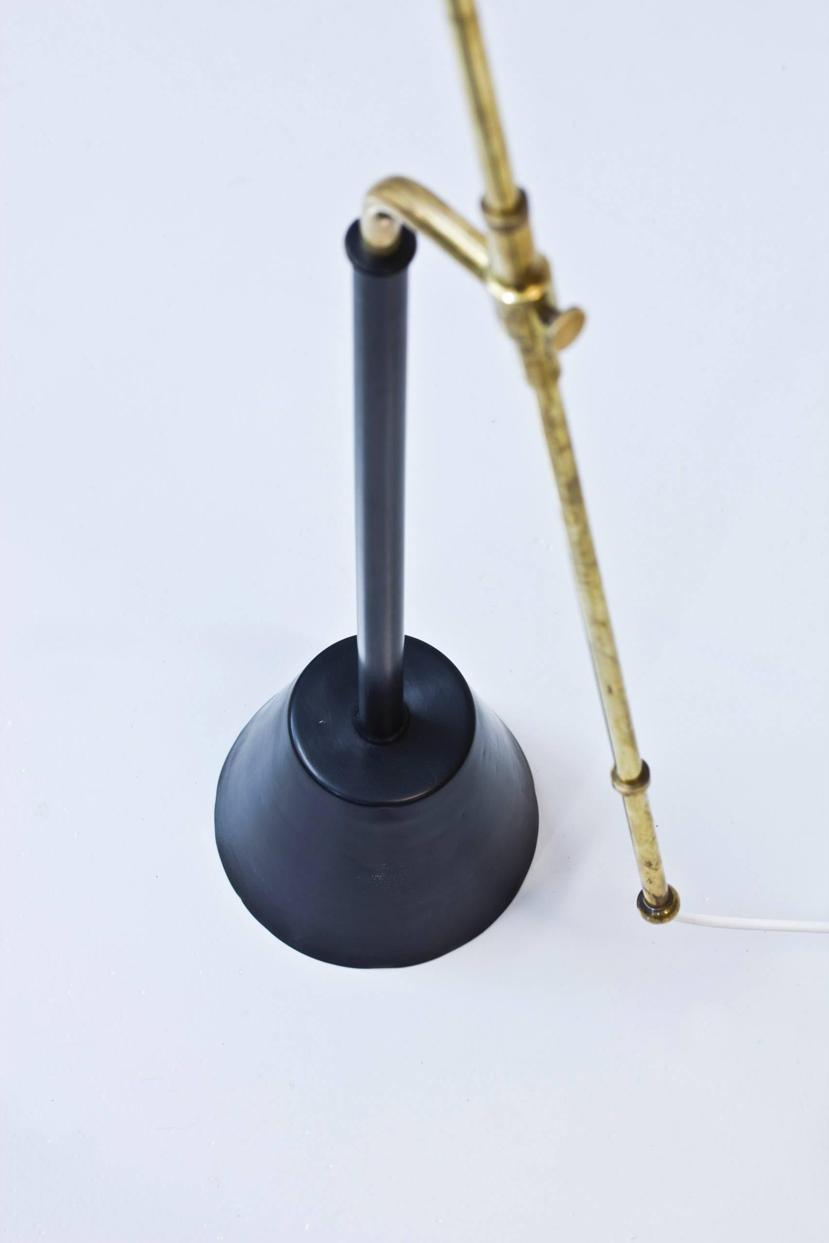 Metal Rare 1950s Floor Lamp by Hans Bergstrom