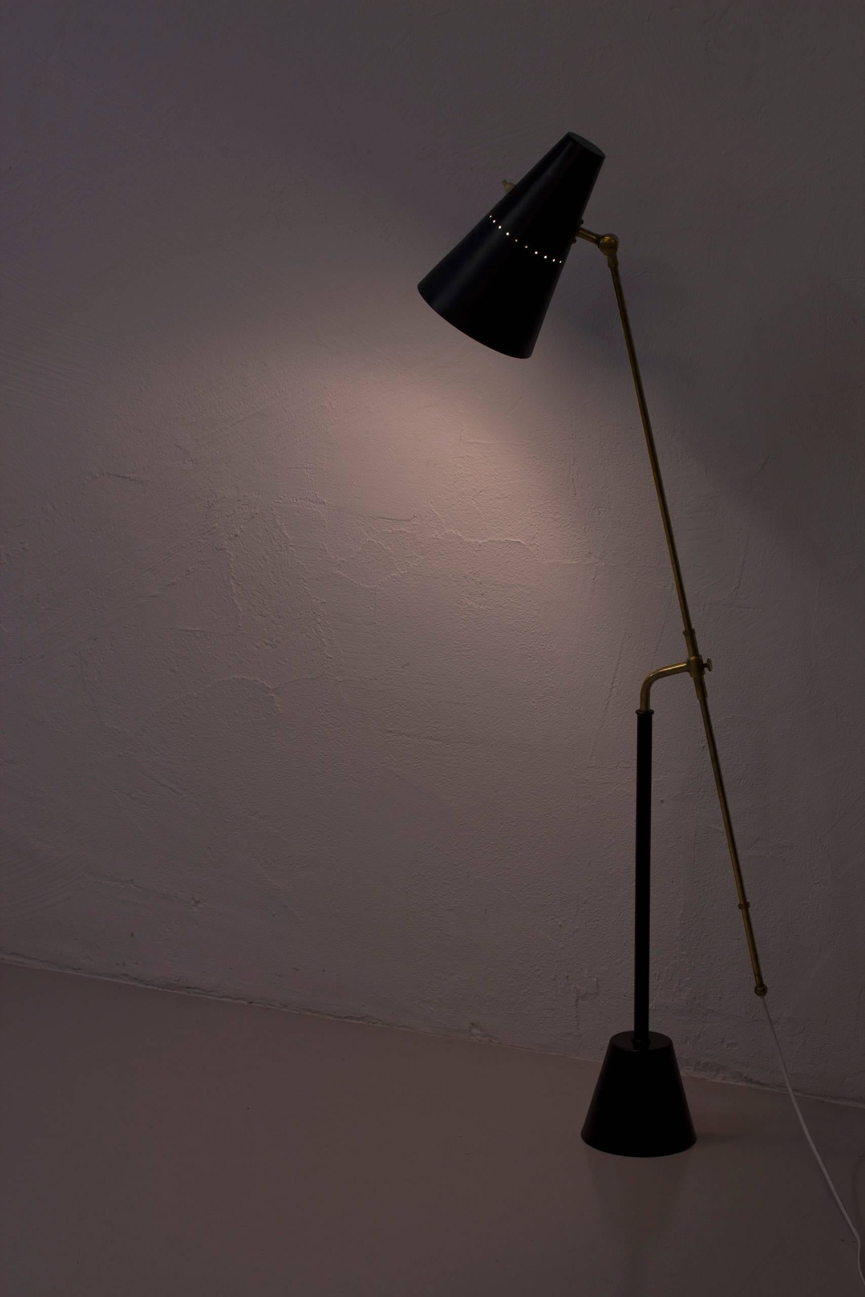 Rare 1950s Floor Lamp by Hans Bergstrom 1