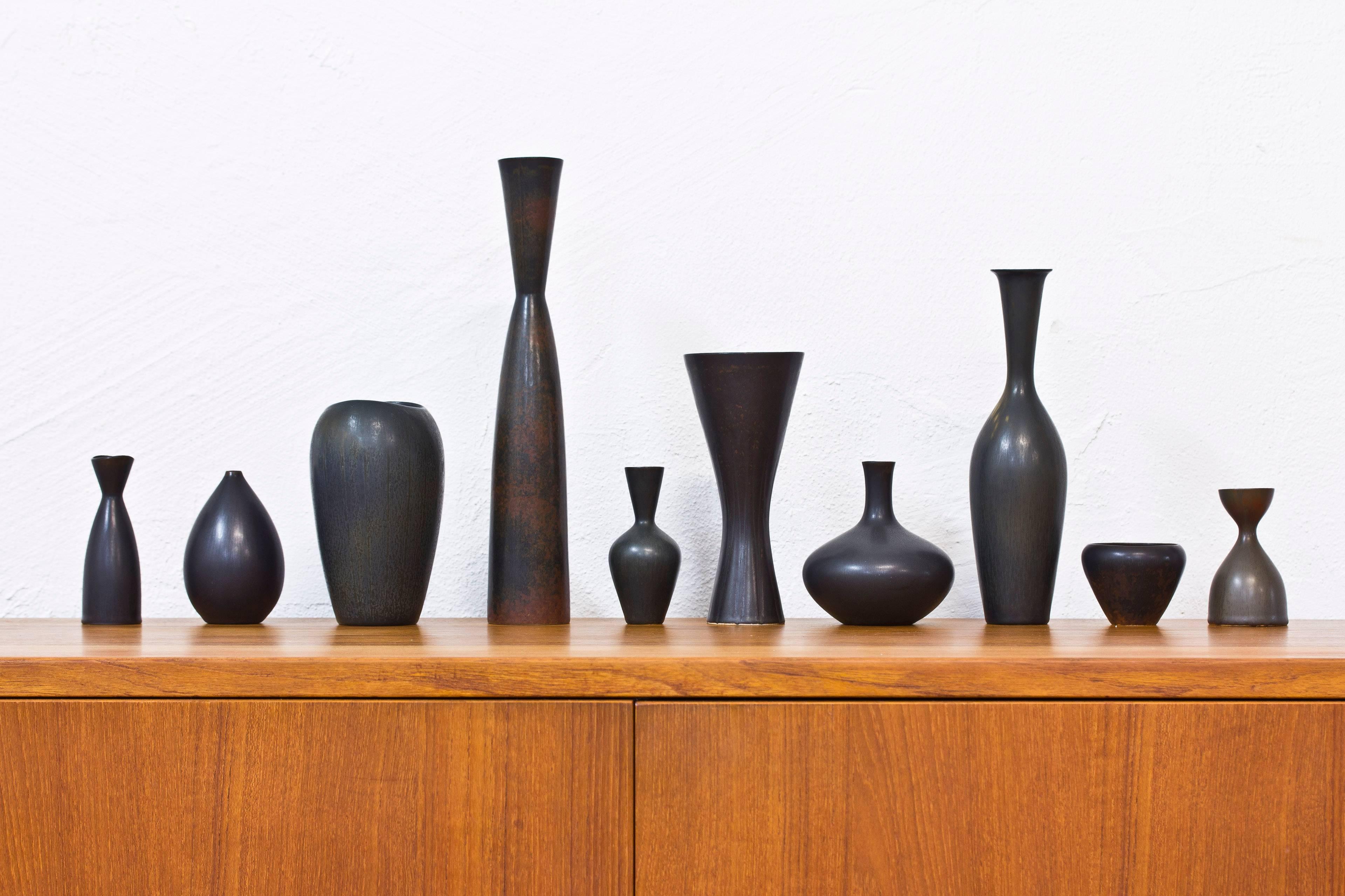 Collection of Ten Vases by Stalhane & Nylund In Excellent Condition In Hägersten, SE