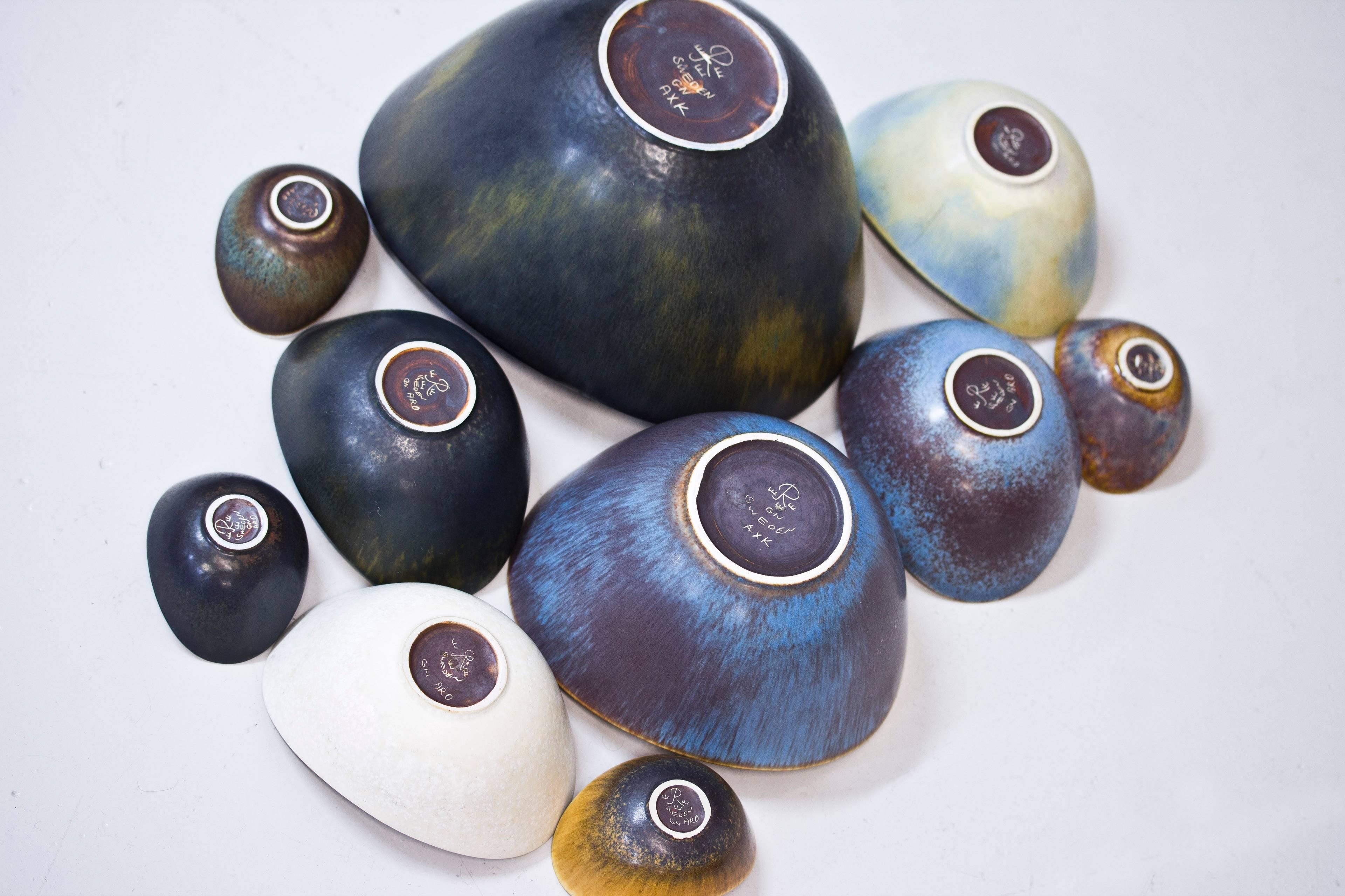 Collection of Ten Bowls by Gunnar Nylund 2