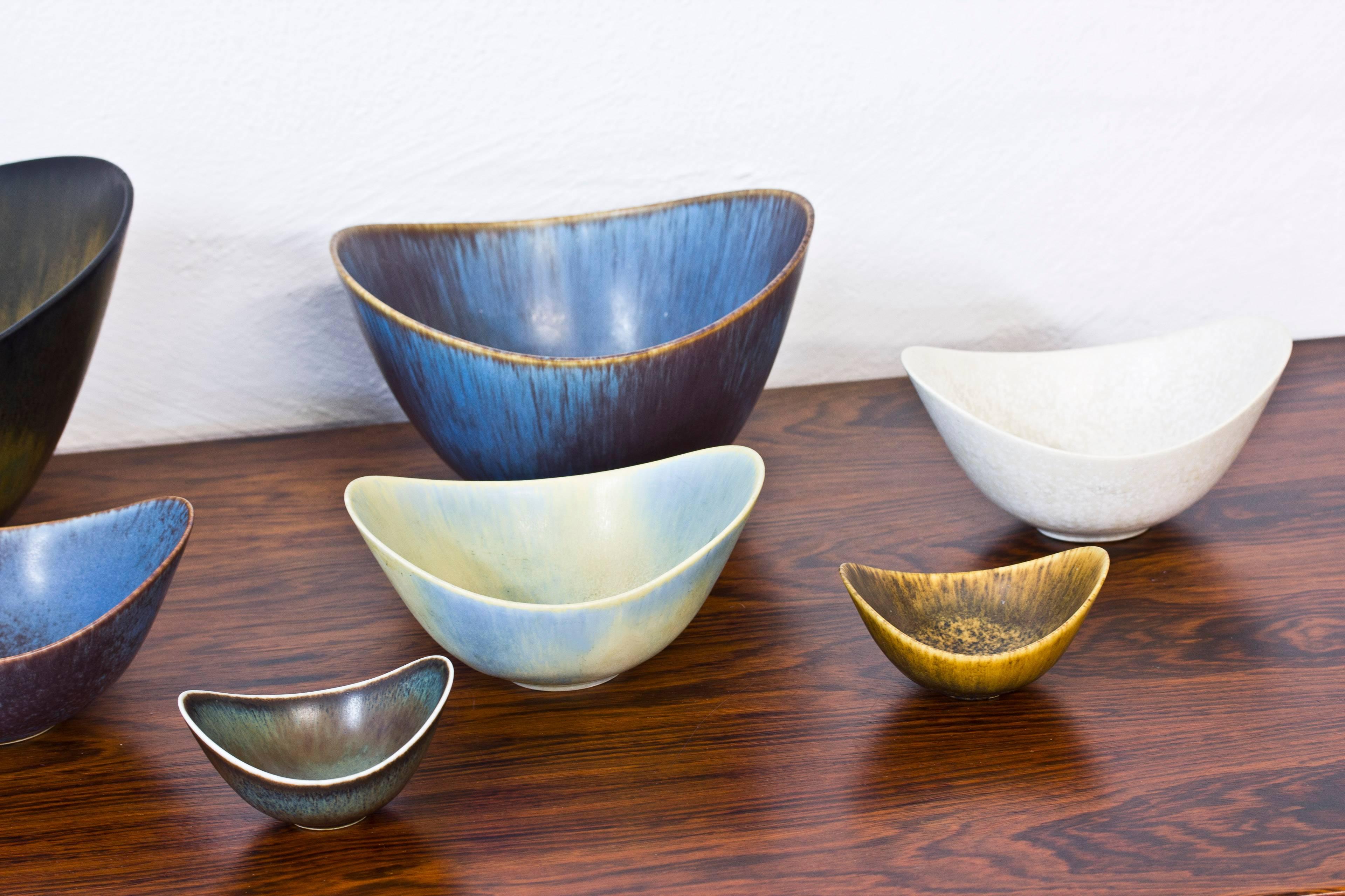 Mid-20th Century Collection of Ten Bowls by Gunnar Nylund