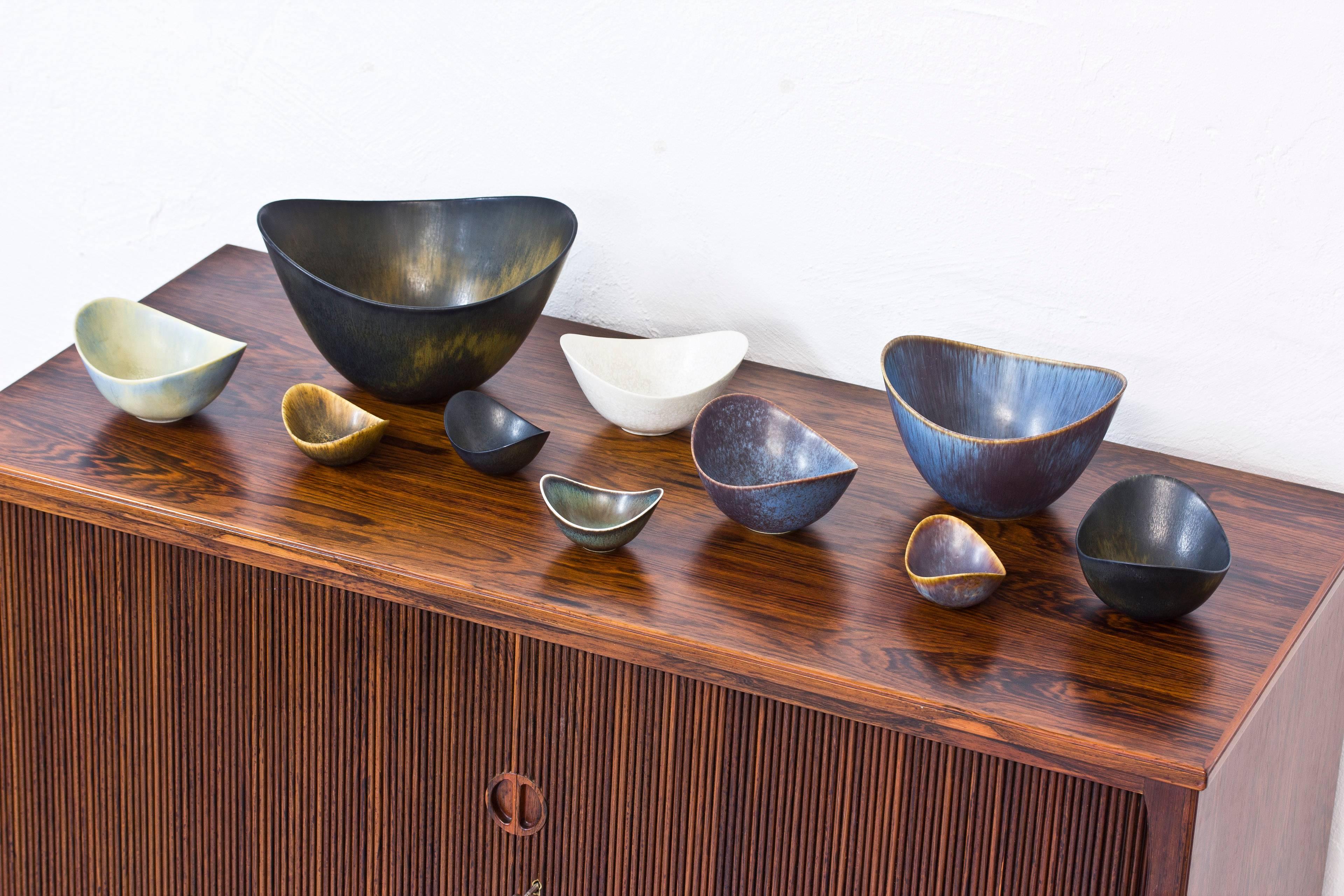 Scandinavian Modern Collection of Ten Bowls by Gunnar Nylund