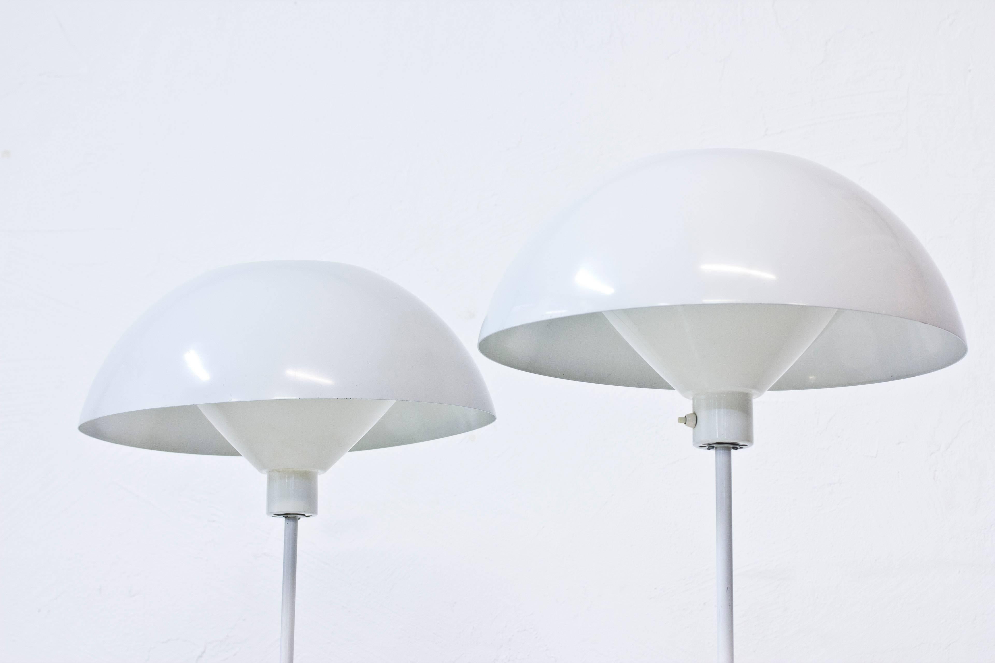 Metal Rare Pair of Floor Lamps by Hans-Agne Jakobsson