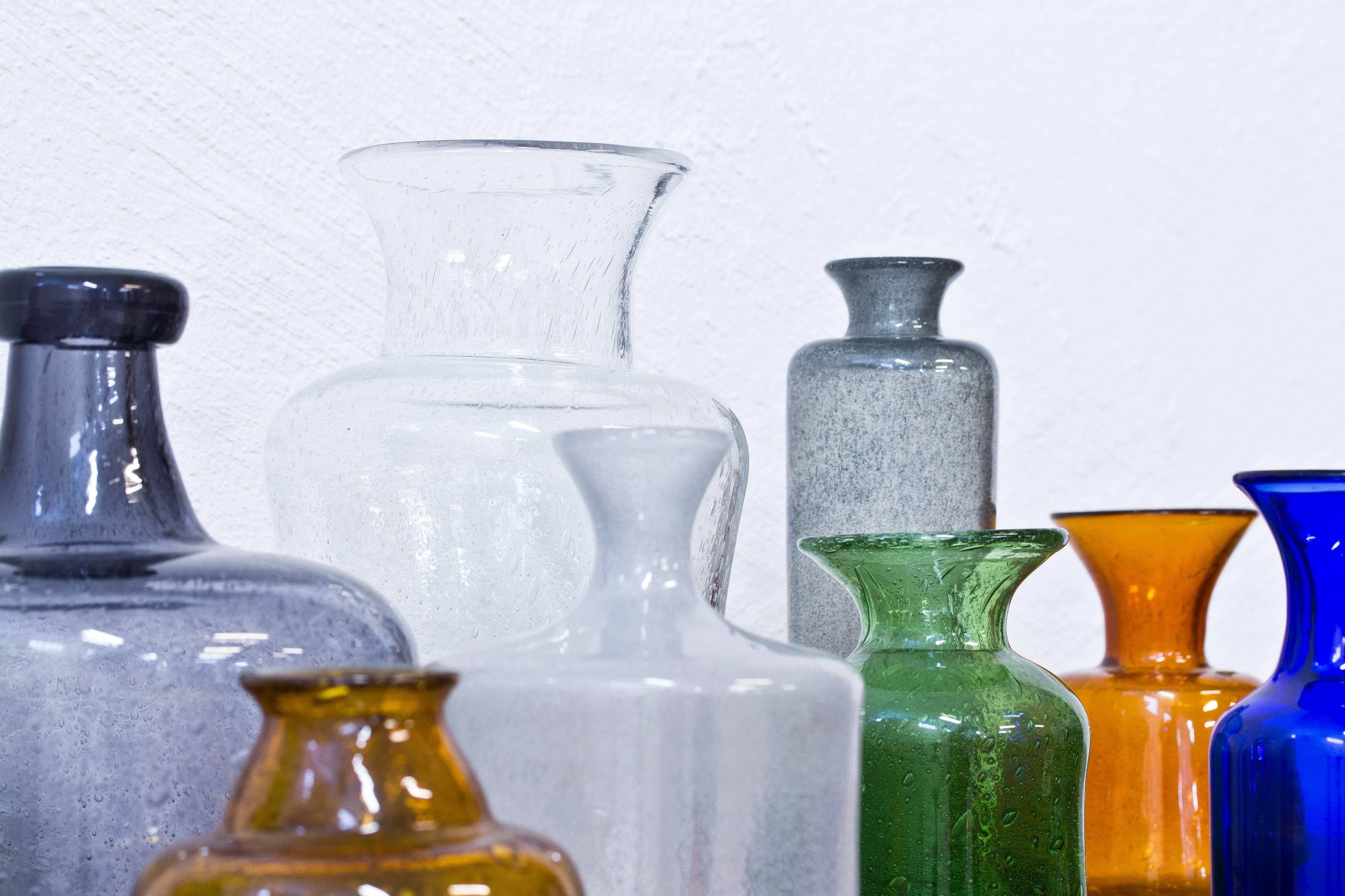 Collection of Ten Vases by Erik Hoglund 1
