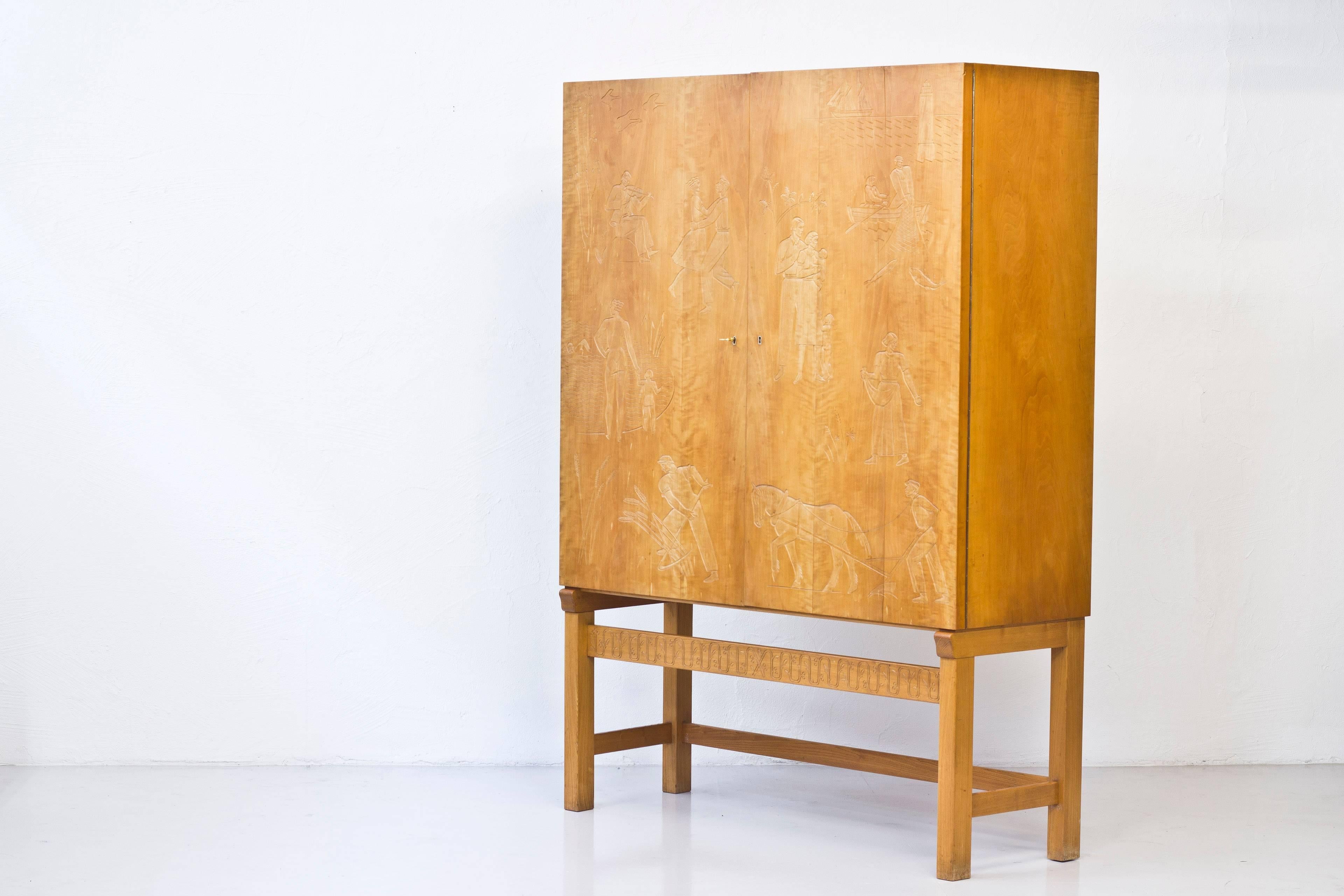 Scandinavian Modern Unique Cabinet by David Nilsson, 1942