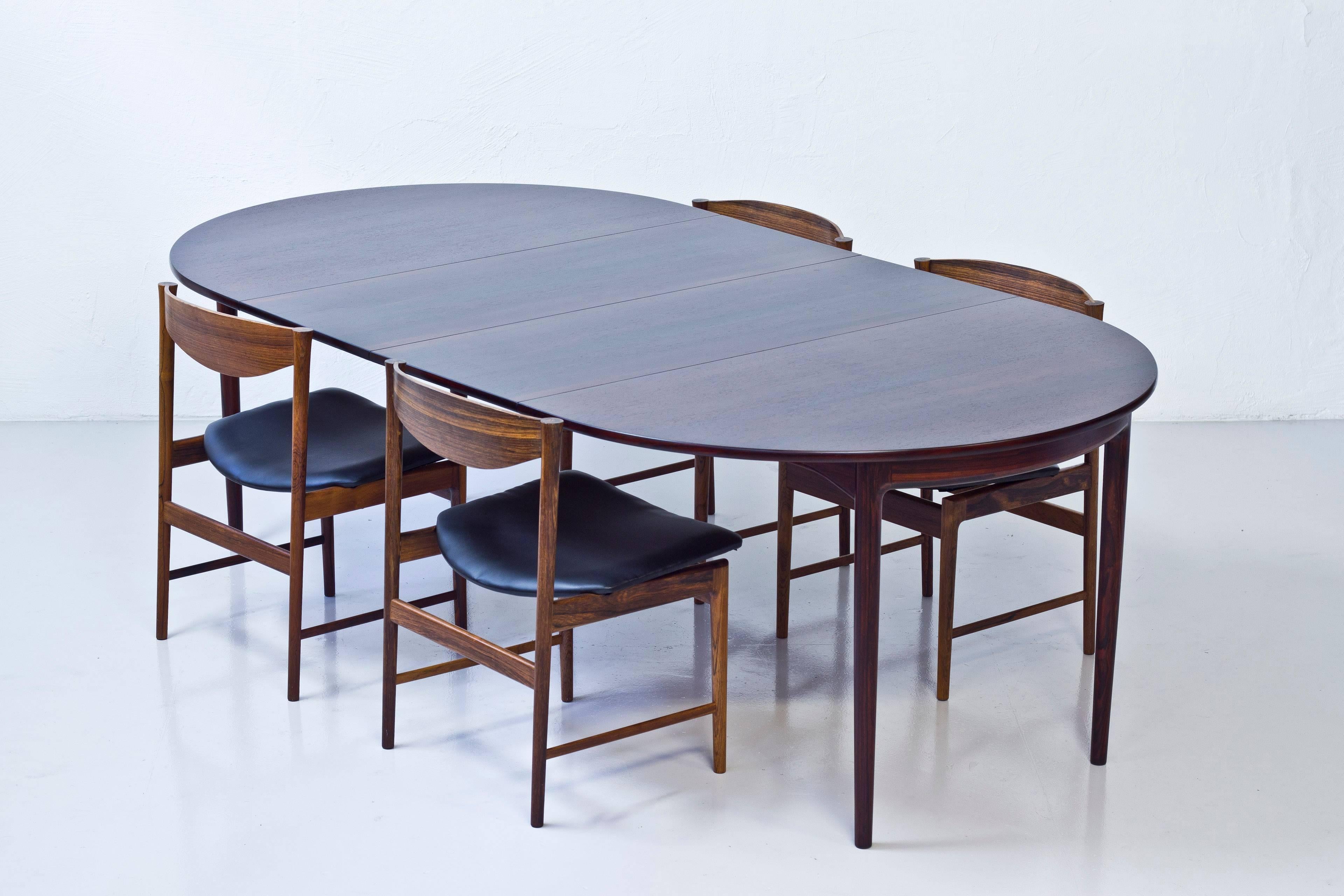Swedish Palisander Dining Table by Ib Kofod Larsen
