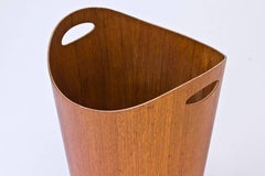 1950s Teak Paper Basket by Servex