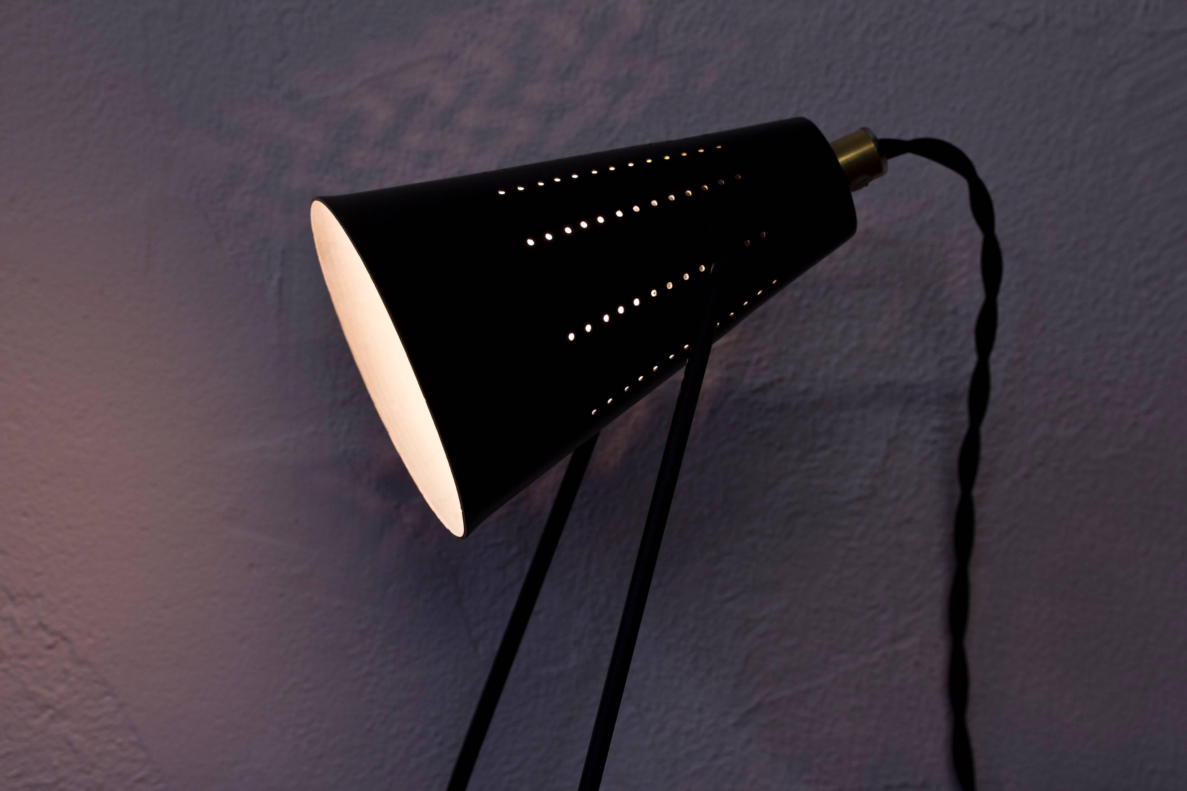 Metal Wall or Table Lamp Attributed to Svend Aage Holm Sørensen