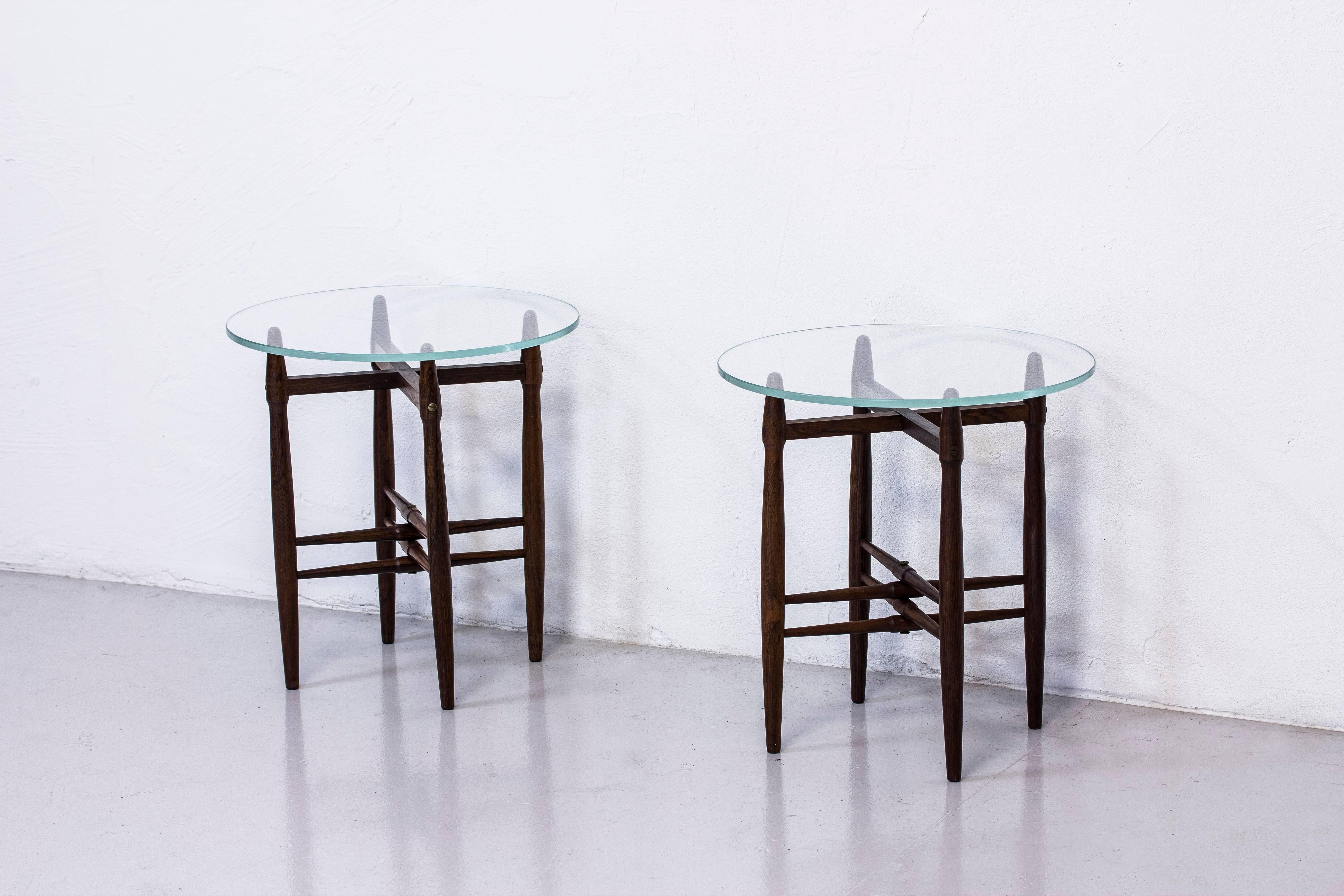 Scandinavian Modern 1950s Palisander Side Table by Poul Hundevad