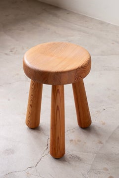 Kiefernhocker „Sportstugemöbel“ von Ingvar Hildingsson, Schweden, 1960er Jahre