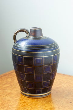 Art Deco Flambé vase model 3419 by Gunnar Nylund for Rörstrand 1930s
