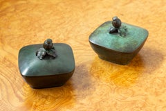 Dekorative Schatullen aus Bronze von Jacob Ängman, GAB Guldsmedskatiebolaget, Schweden, 1930er Jahre