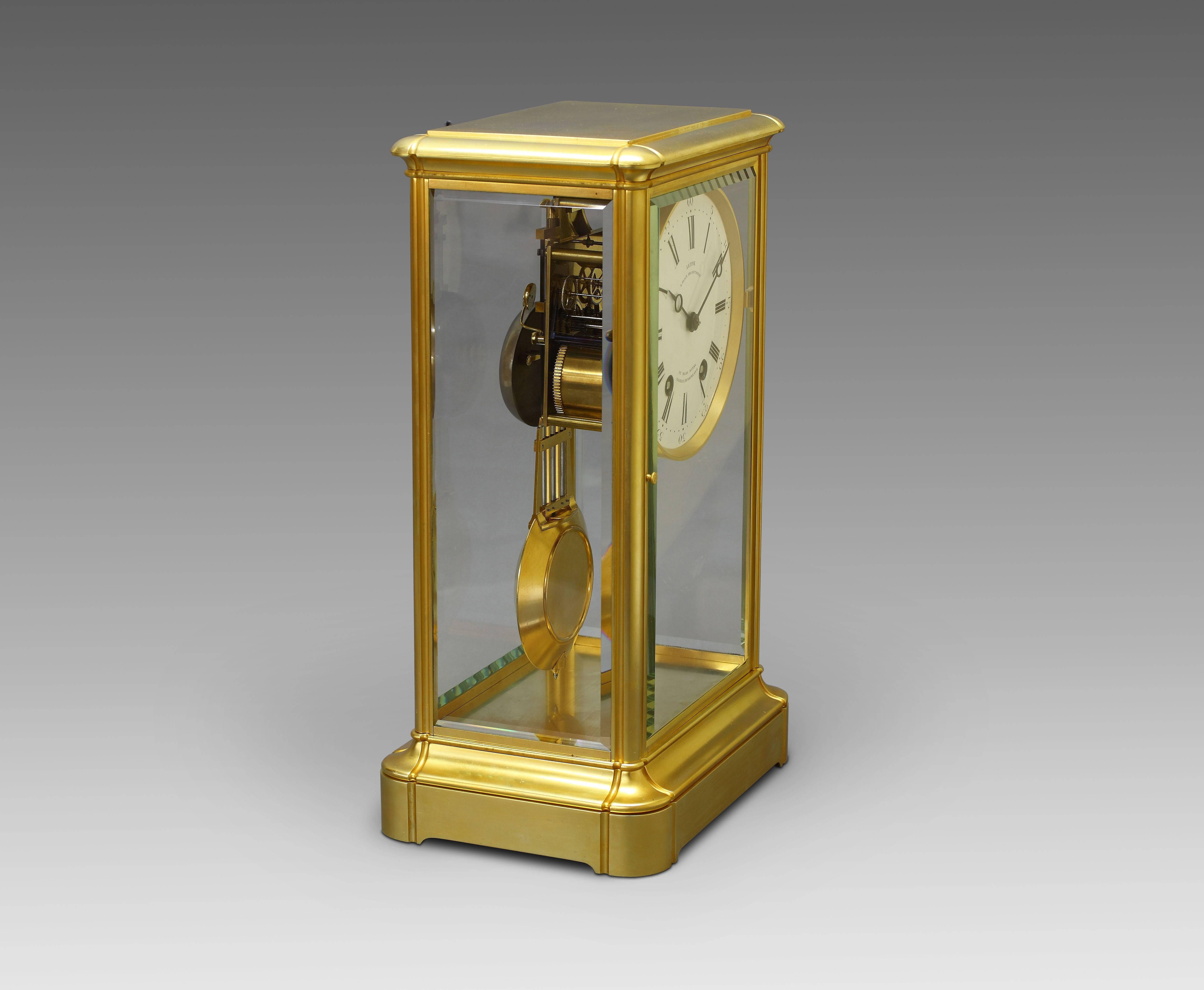 Louis Philippe French Precision Table Regulator Clock by Lépine, 19th Century