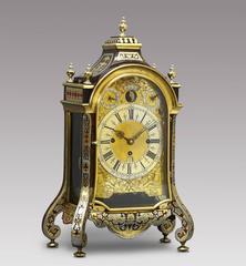 Early German Table Clock with Full Calendar