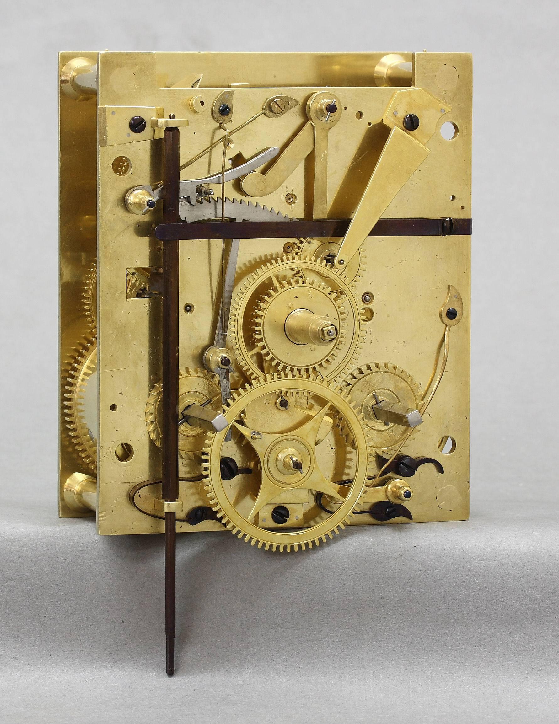 Small 18th Century French Portable Clock with Calendar 1