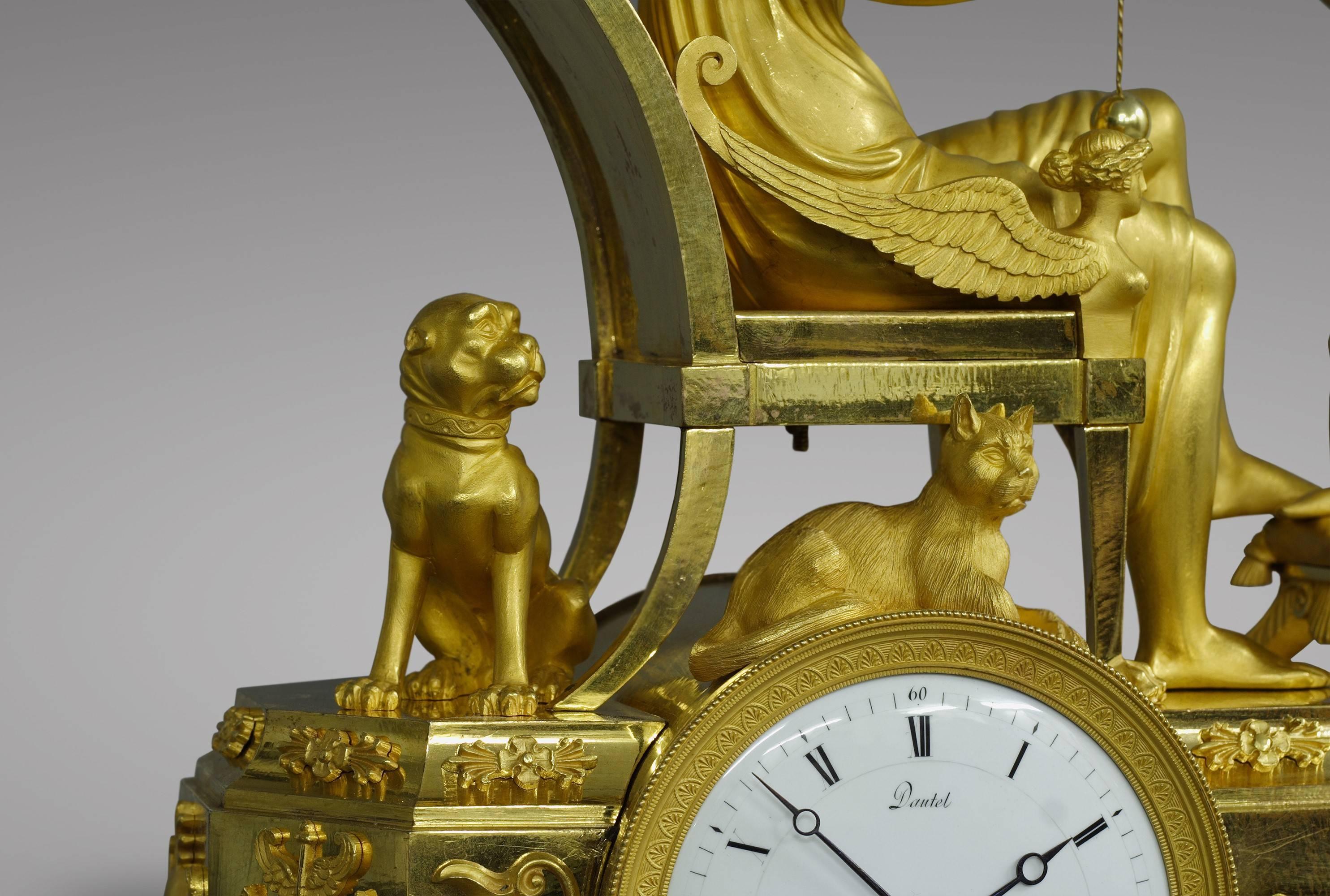 French Empire Mantel Clock 