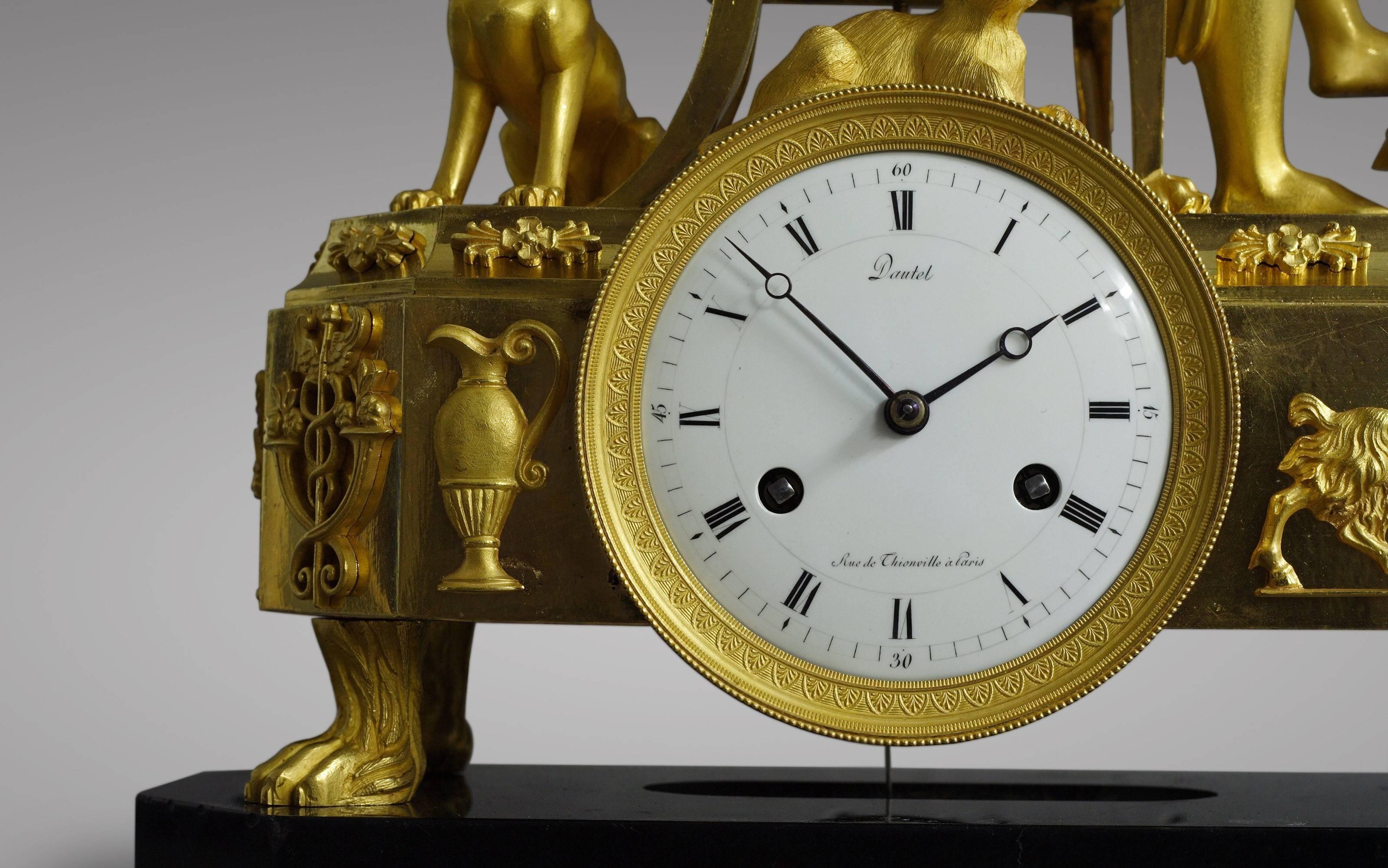 Early 19th Century French Empire Mantel Clock 