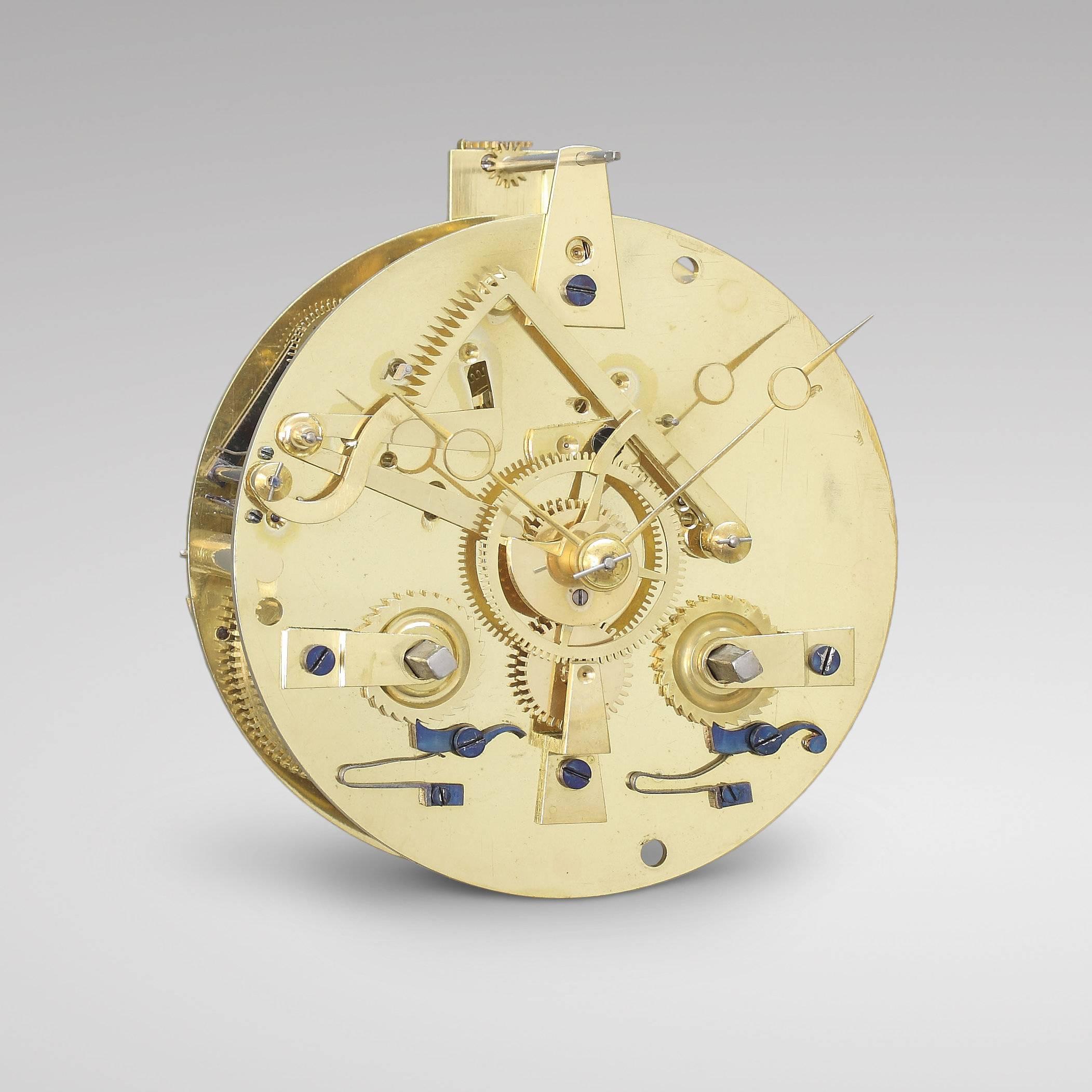 „Allegory of Autumn“, große französische Kaminuhr aus Bronze und Marmor im Angebot 2