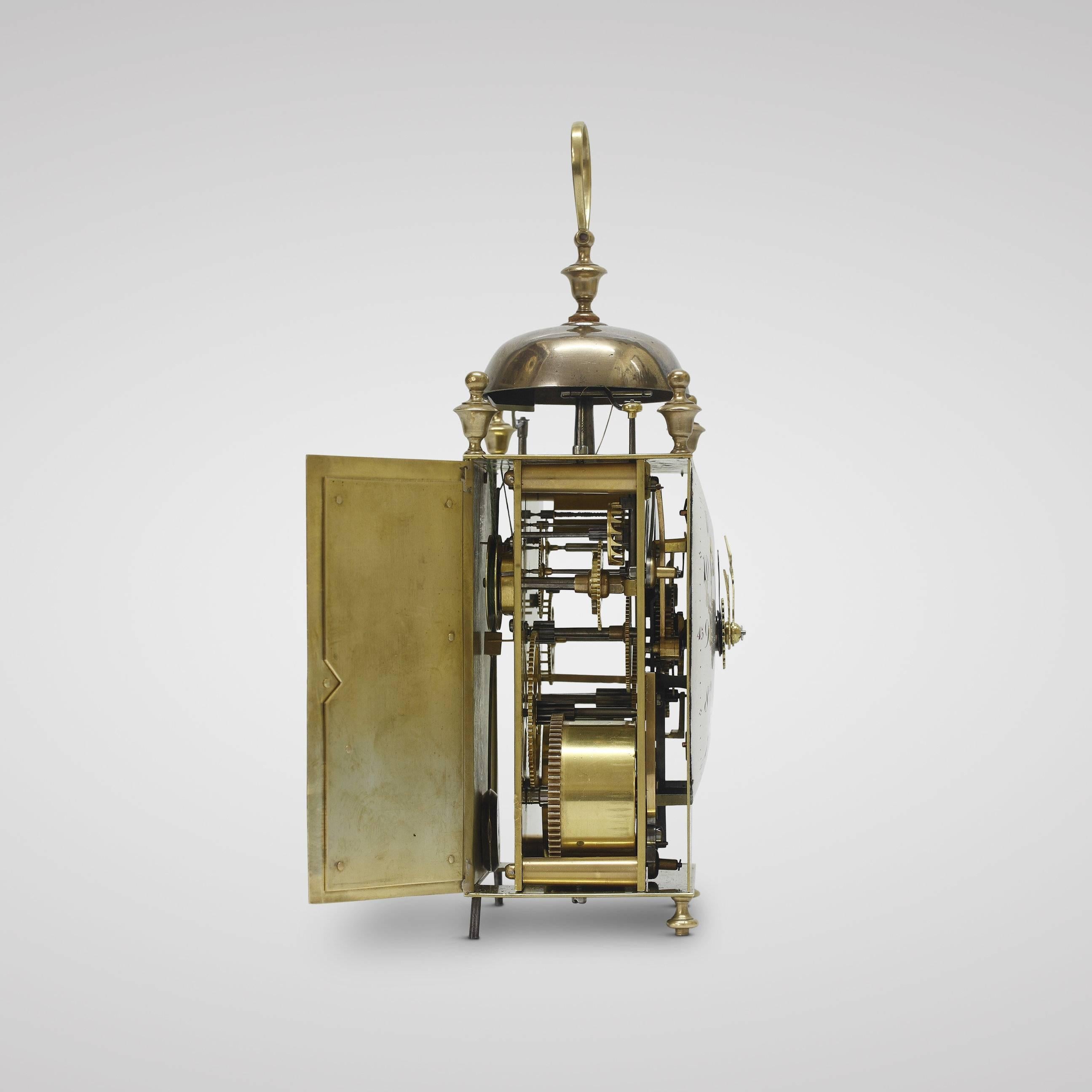 Directoire-Period French Capucine Travelling Clock with Calendar and Alarm 1