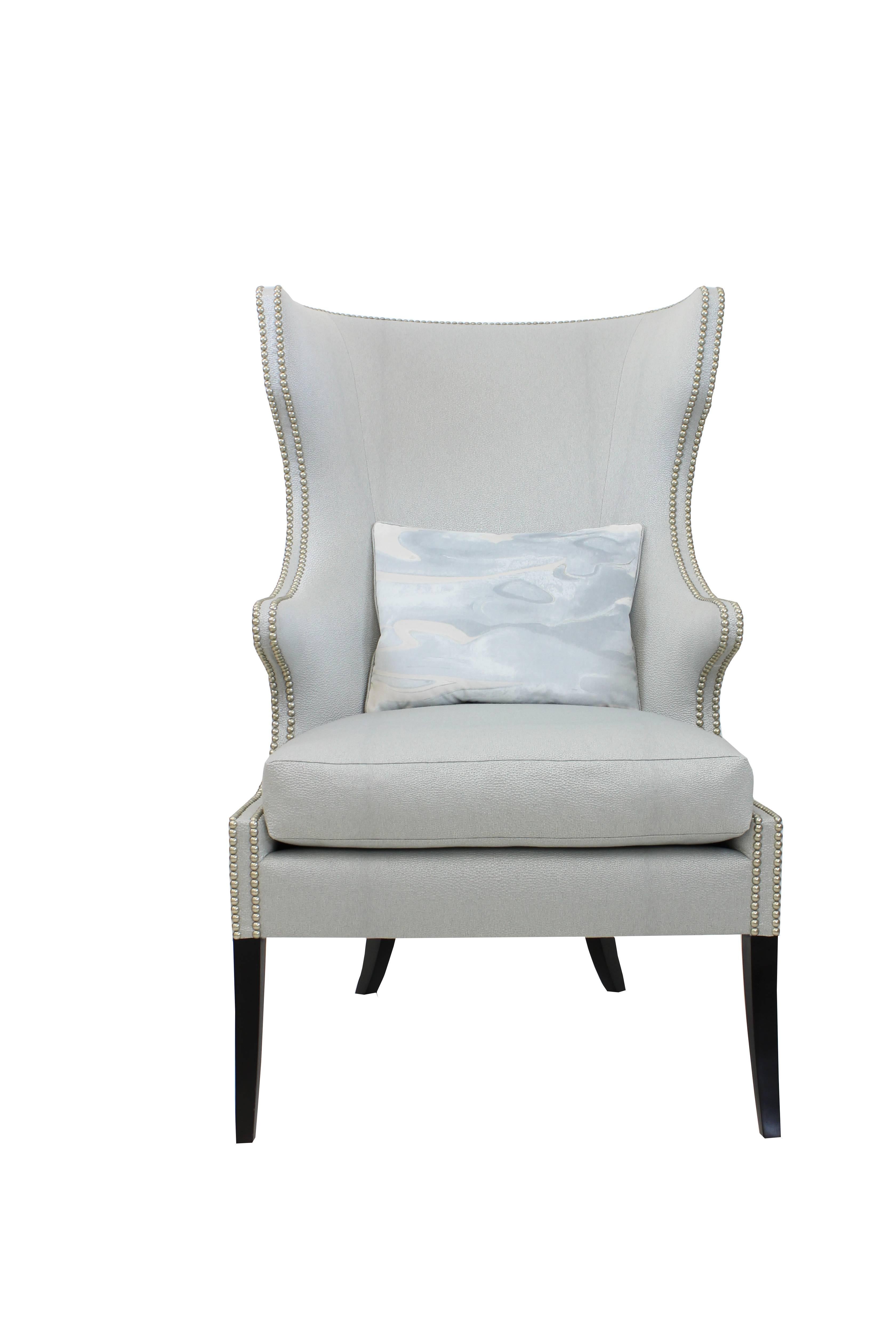 contemporary wingback chair