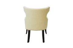 Modern Dining Chair with Hourglass Back in Linen Blend, Customizable