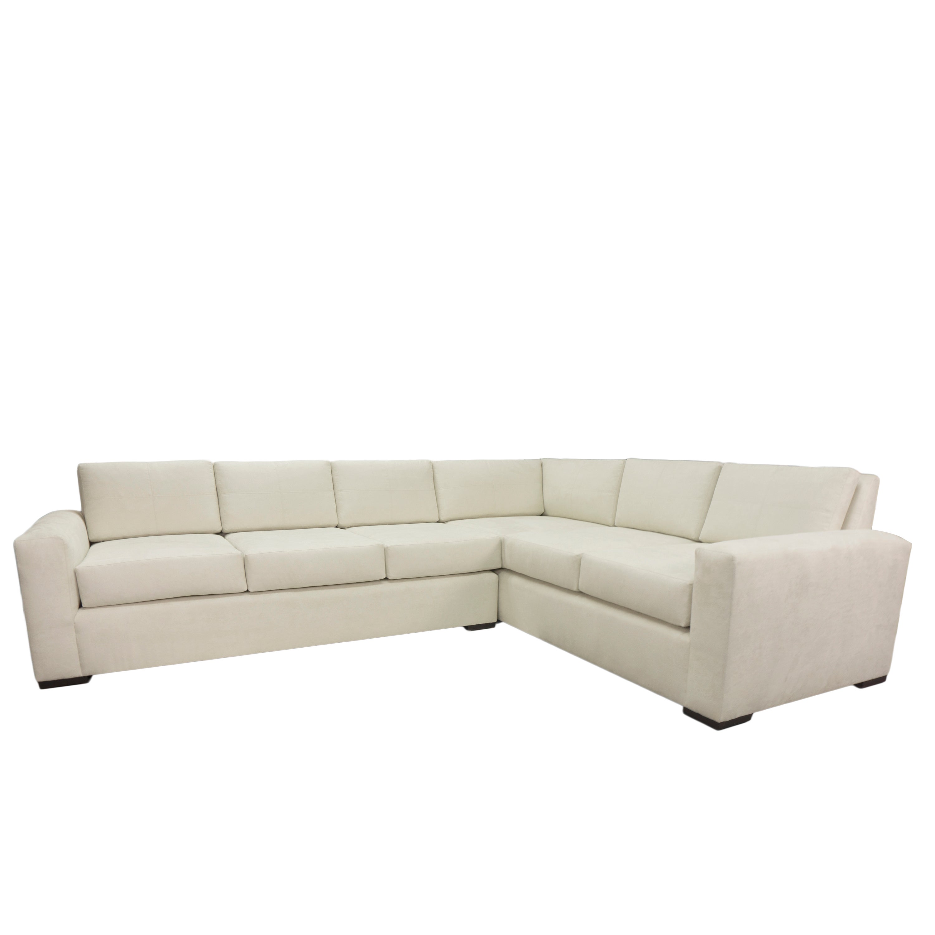Custom Fabricated Sofa with Six Loose Back Cushions in Cream Linen at