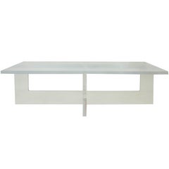 Large Rectangle Lucite Coffee Table