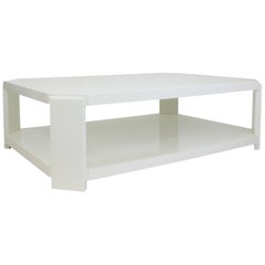 Modern Octagonal Lacquered Coffee Table