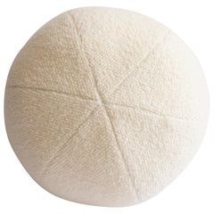 Round Ball Throw Pillow in Wool