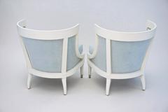 Hollywood Regency Barrel-Back Chairs (Pair)