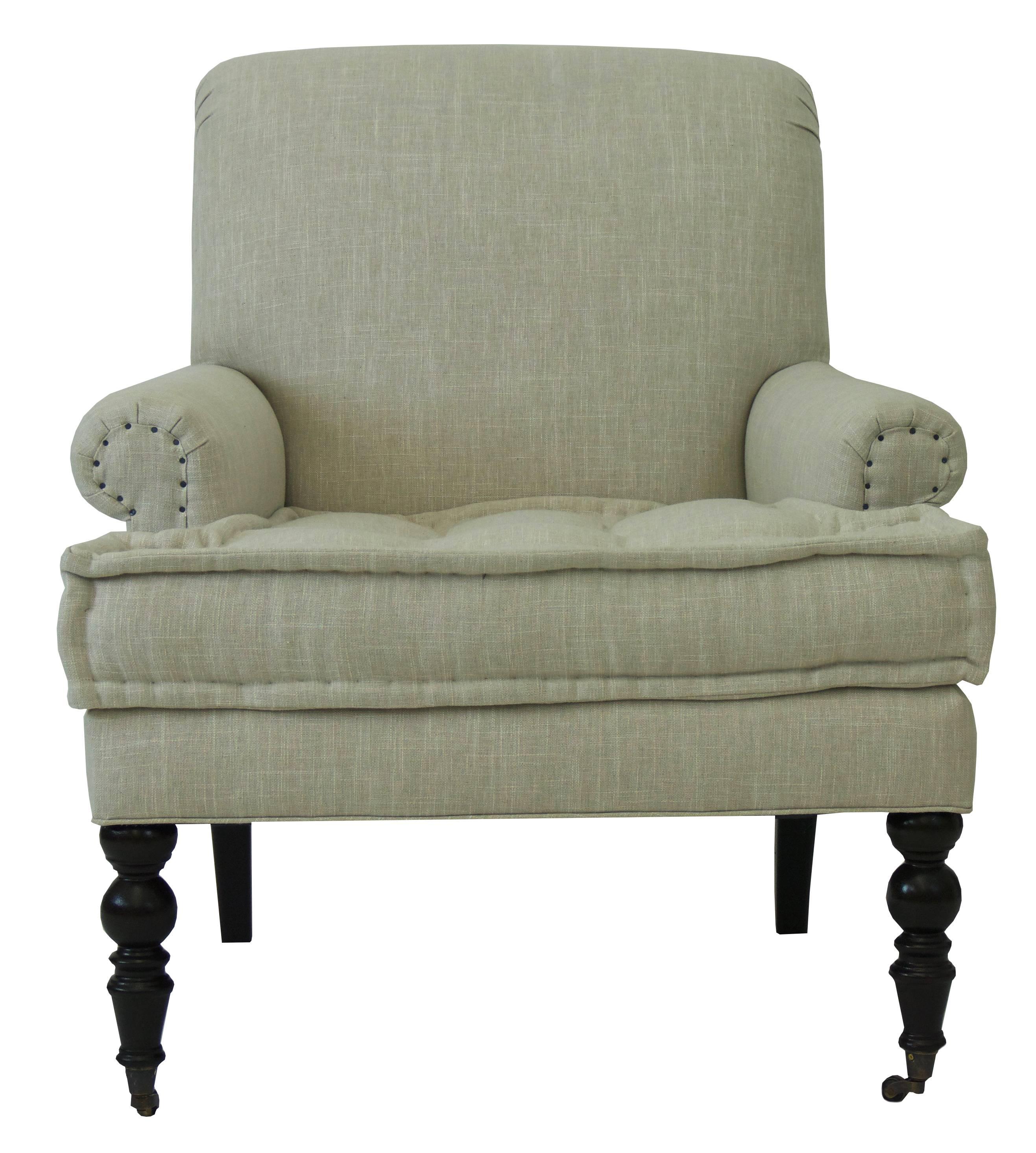 Rollback Office Chair with Tufted Cushion and Casters at 1stDibs oval