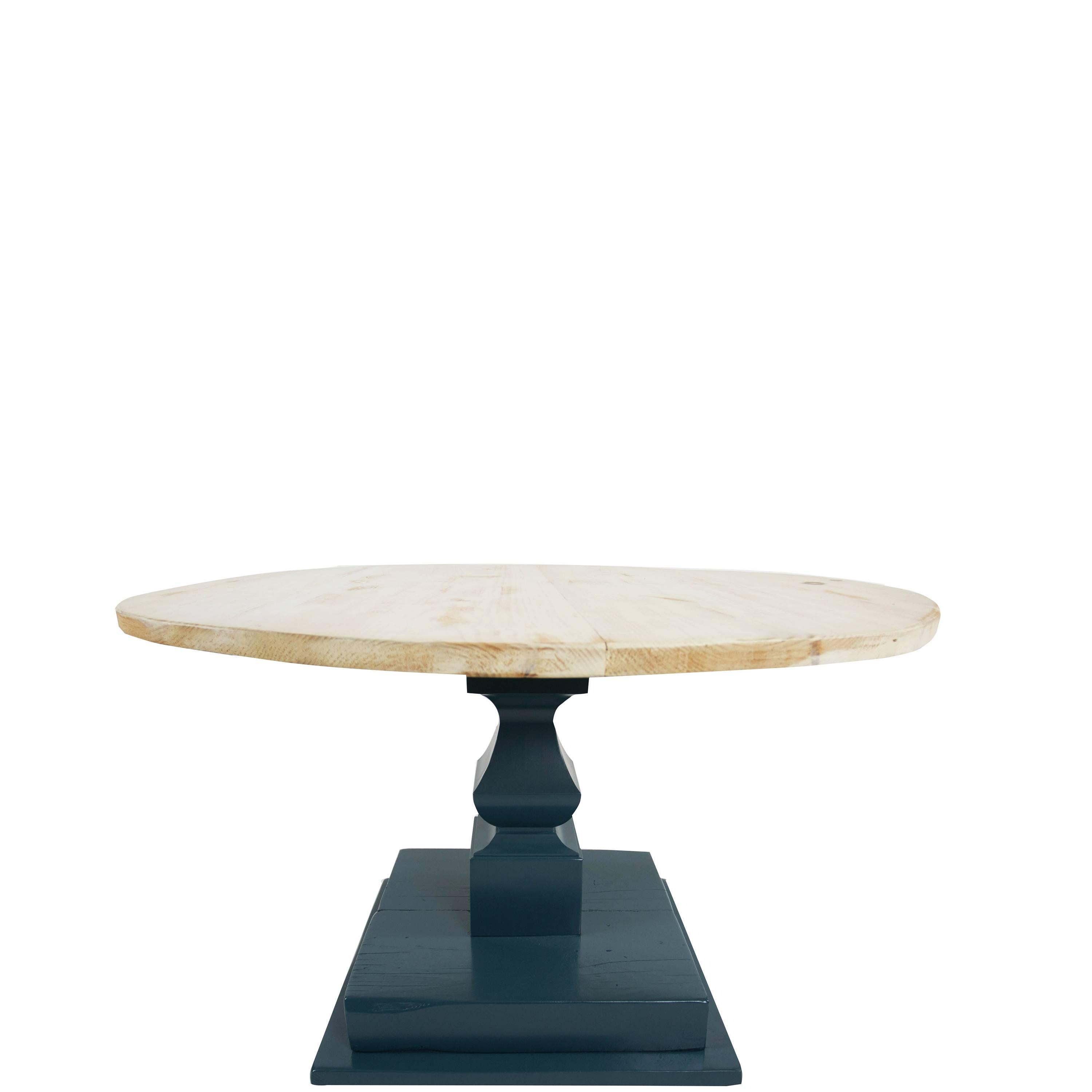 Américain Table de salle à manger à piédestal rond en vente