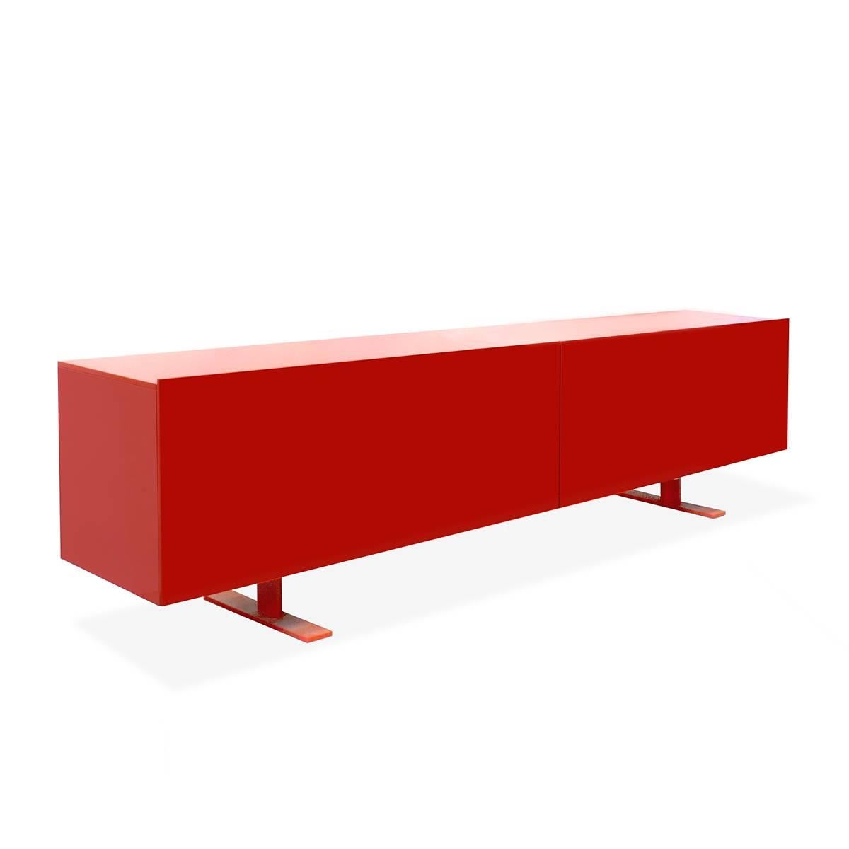 Cappellini Luxor Cabinet by Giulio Cappellini, Red, Italy In Excellent Condition For Sale In Brooklyn, NY