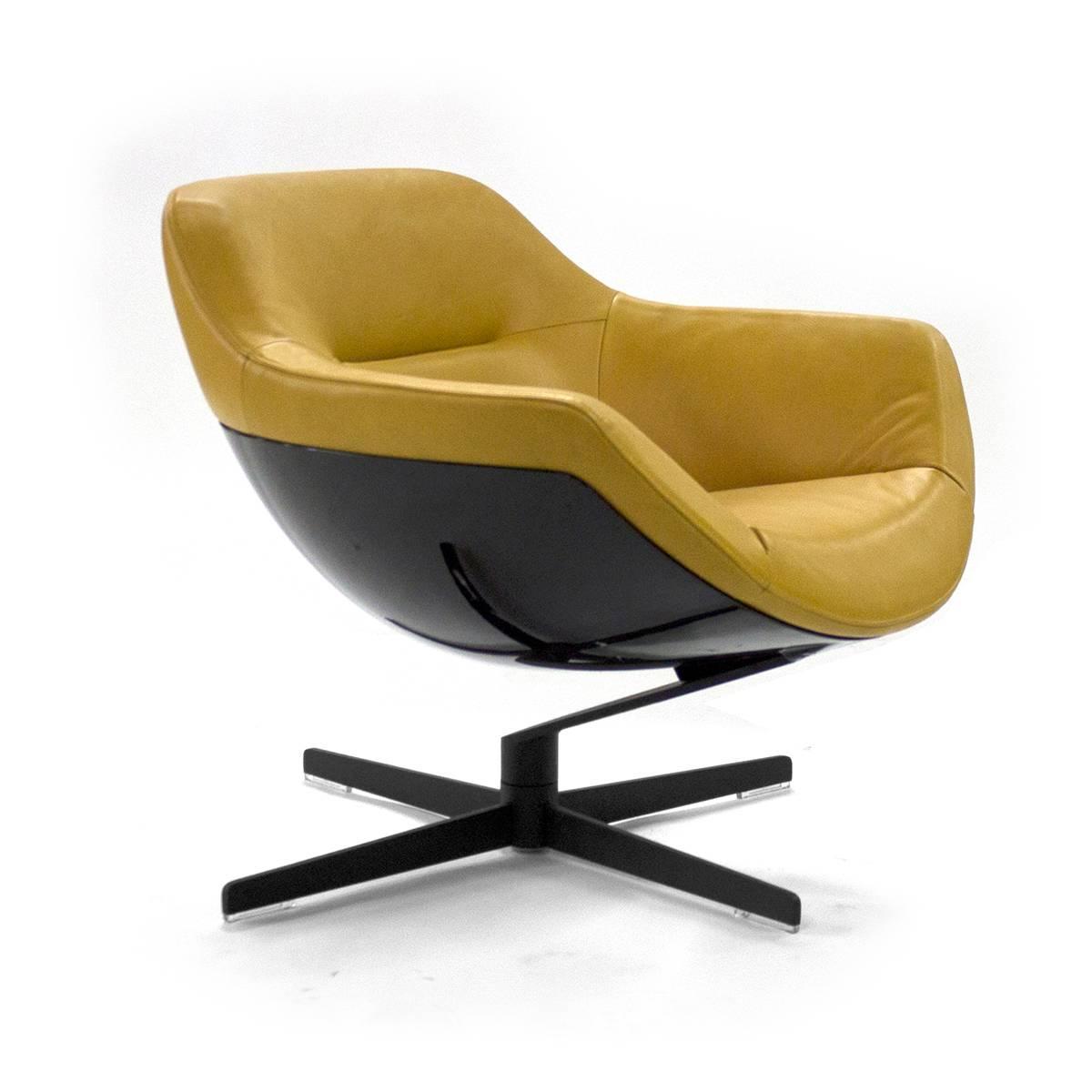 Cassina Auckland Swivel Lounge Armchair by JeanMarie Massaud For Sale