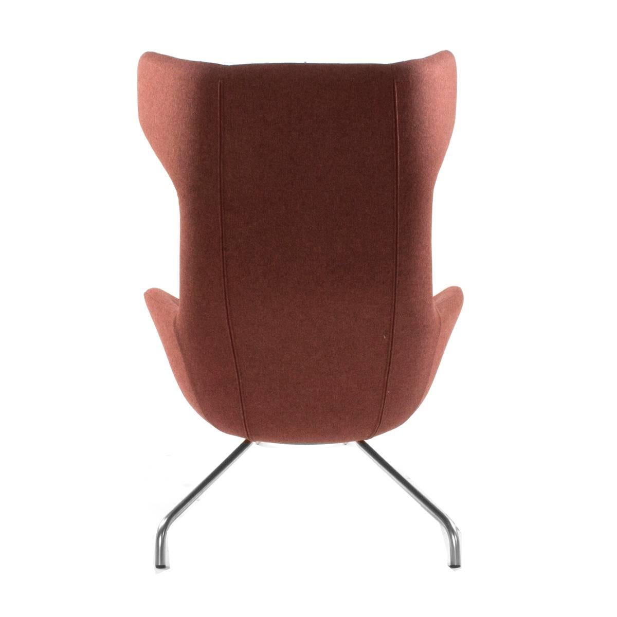 Italian Moroso Take a Line for a Walk Chair with Footrest by Alfredo Haberli, Italy For Sale
