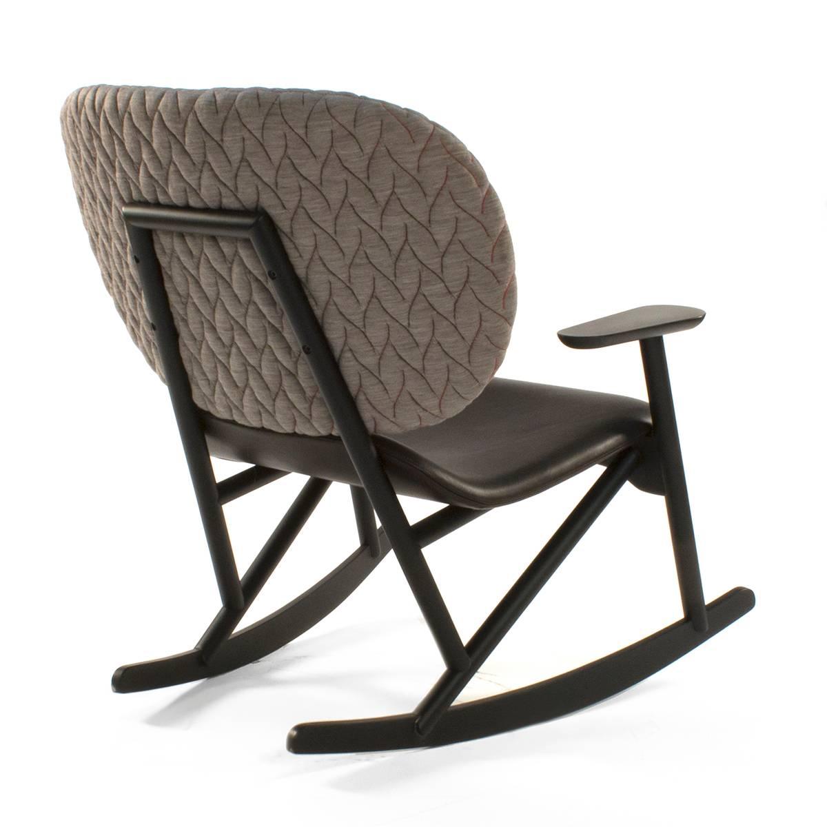 Moroso Klara Rocking Armchair by Patricia Urquiola, Italy In Good Condition For Sale In Brooklyn, NY