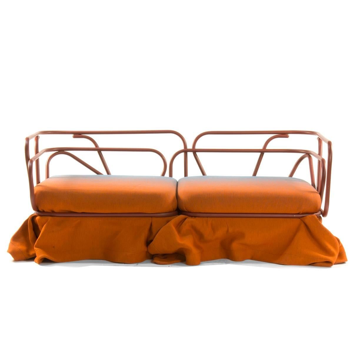 Moroso Metal Frame Oasis Daybed Sofa by Atelier Oi, Italy In Good Condition For Sale In Brooklyn, NY