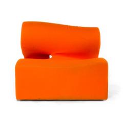 Moroso Orange Misfits Central 1 Modular Sectional Sofa Unit by Ron Arad, Italy