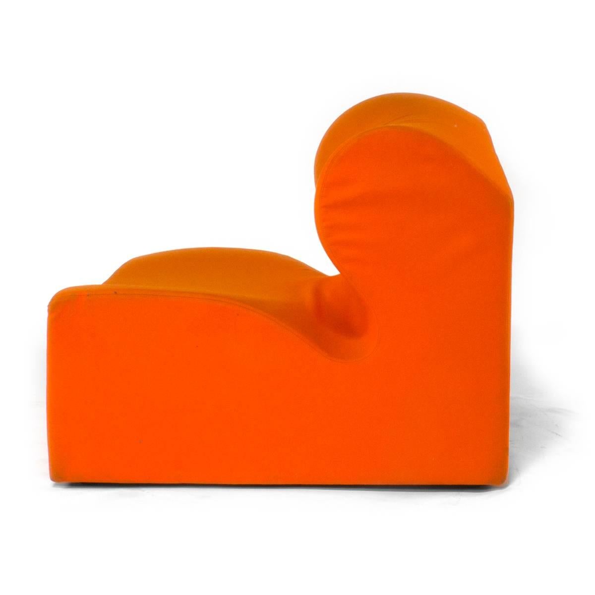Contemporary Moroso Orange Misfits Central 1 Modular Sectional Sofa Unit by Ron Arad, Italy For Sale