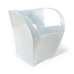 Moroso Silver Lacquer Victoria & Albert Armchair by Ron Arad, Italy