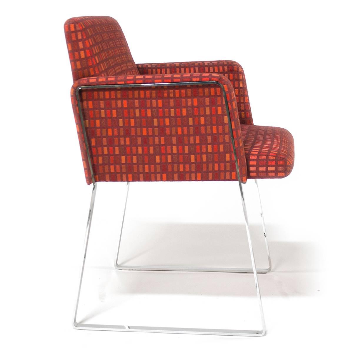 enrico fabric upholstered arm chair