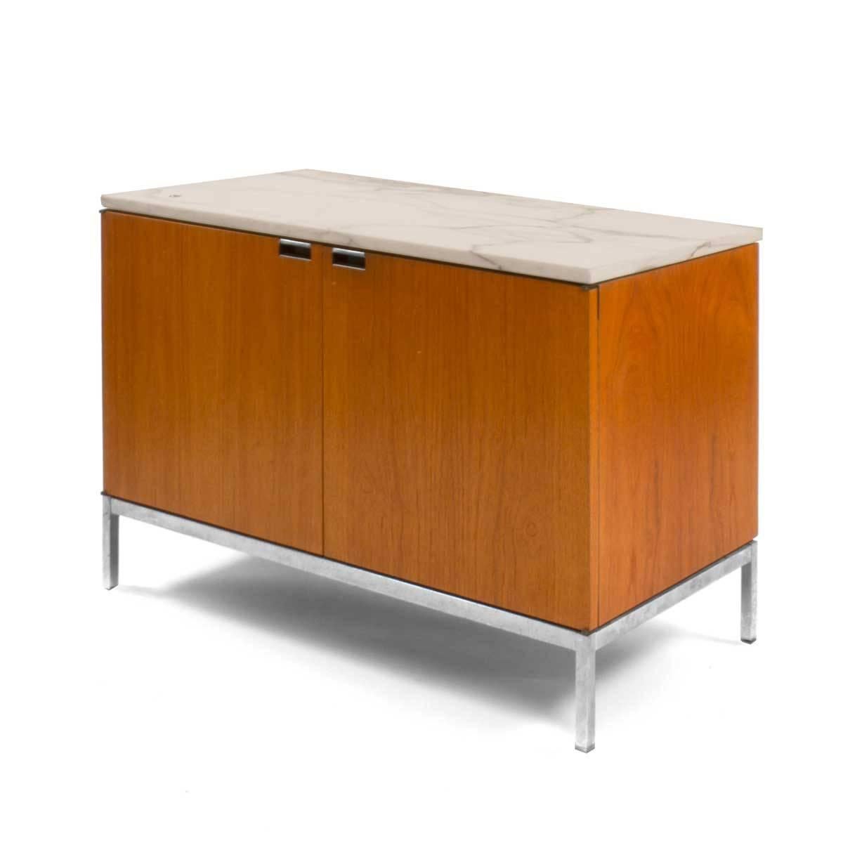 Like so many of her groundbreaking designs that became the gold standard for the industry, the 1961 executive collection, including the series of credenzas, made their way into the pantheon of modern classics. Florence Knoll's designs are reserved