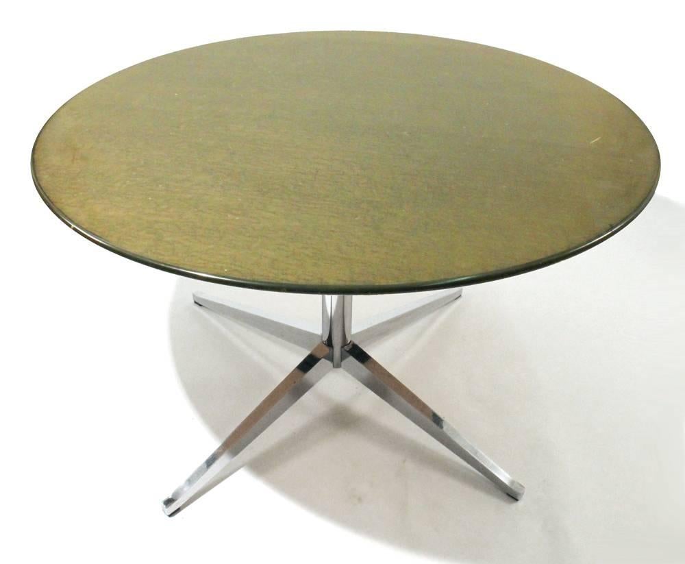 The Florence Knoll table is part of her groundbreaking 1961 executive collection. The table's reserved elegance represents the objective perfectionism that was so important to design in the 1960s. Florence Knoll studied with such masters as: Eero