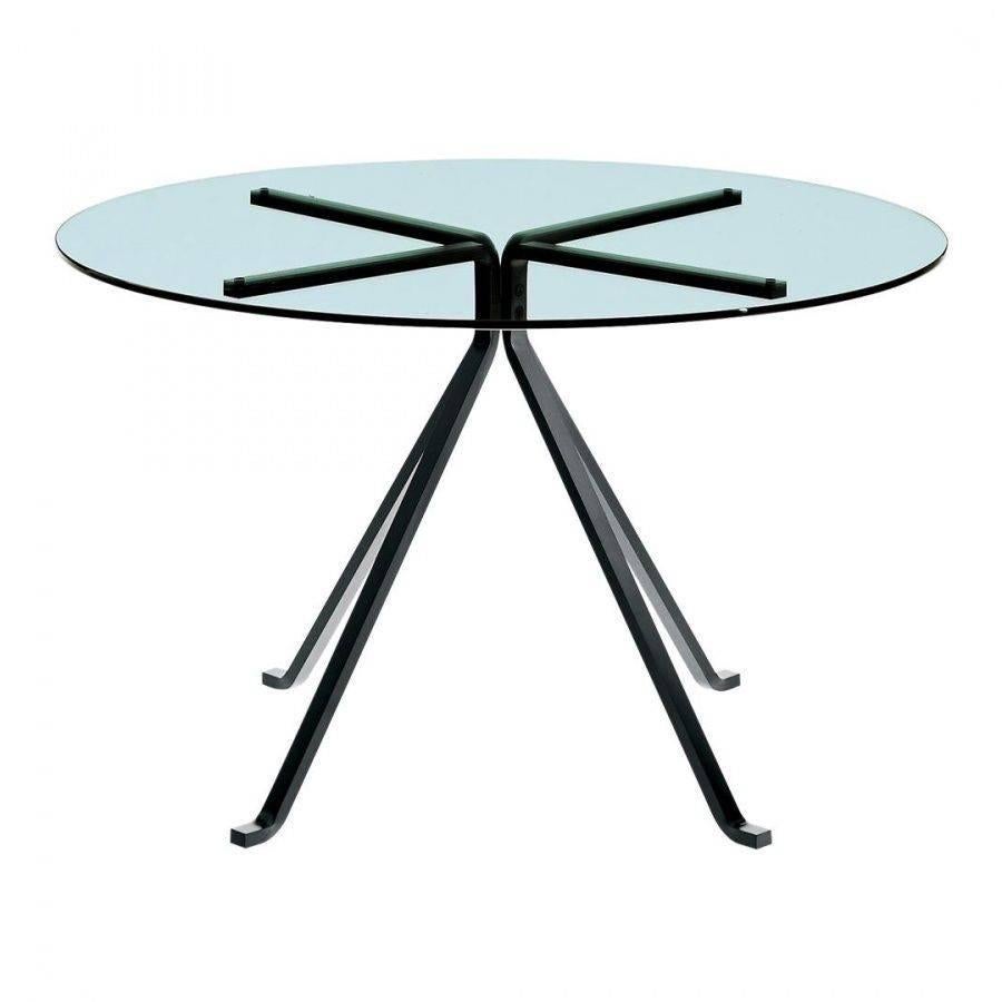 Brand New Driade Round Glass Cuginetto Side Table by Enzo Mari, Italy For Sale