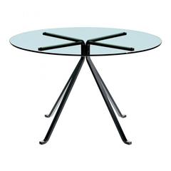 Brand New Driade Round Glass Cuginetto Side Table by Enzo Mari, Italy