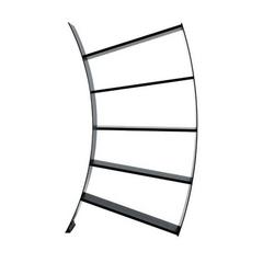 Brand New Black Driade Virgo Bookshelf by Xavier Lust, Italy